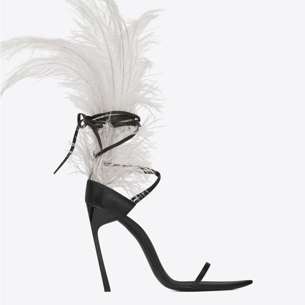 YSL IRIS OSTRICH HEEL